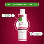 Shower Gel for Sensitive Skin, Natural Ingredients Shower Gel, Refreshing Fragrance Shower Gel, Hydrating Shower Gel for All Skin Types, Aelicure Wellness Shower Gel with Hibiscus Extract