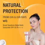 Broad spectrum protection SPF 50 PA+++, Oil-free formula for all skin types, water resistant sunscreen, matte-finish-sunscreen, daily-use-sunscreen