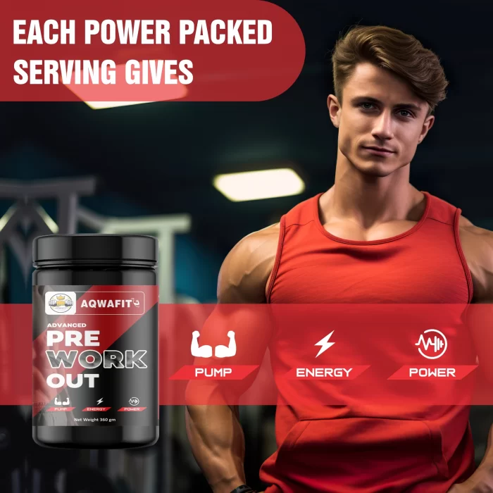 Aqwafit fitness enhancement formula, Pre Workout for energy and endurance, Advanced workout support by Aqwafit, Enhanced stamina with Aqwafit Pre Workout, 300mg Caffeine, 2000mg L-Citrulline for workouts, Aqwafit Pre Workout: Energy and Focus Booster