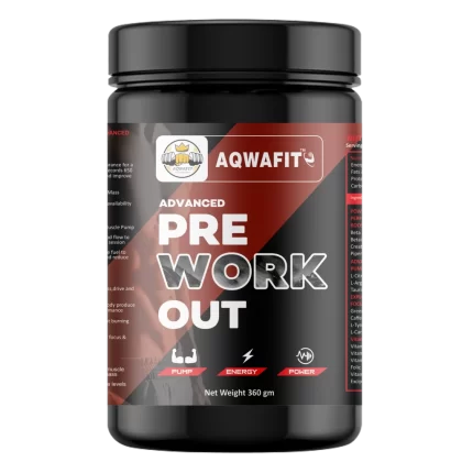 Aqwafit fitness enhancement formula, Pre Workout for energy and endurance, Advanced workout support by Aqwafit, Enhanced stamina with Aqwafit Pre Workout, 300mg Caffeine, 2000mg L-Citrulline for workouts, Aqwafit Pre Workout: Energy and Focus Booster