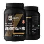 Weight Gainer with essential nutrients, Aqwafit weight gainer for energy, immunity, and recovery, Aqwafit Weight Gainer: Mass gains and muscle building Advanced muscle building with 27 vitamins and minerals