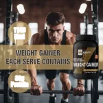 Weight Gainer with essential nutrients, Aqwafit weight gainer for energy, immunity, and recovery, Aqwafit Weight Gainer: Mass gains and muscle building Advanced muscle building with 27 vitamins and minerals